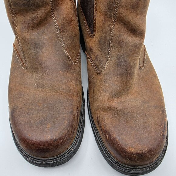 Skechers Electrical Hazard Mens Size 9 Brown Steel Toe Boots Work Wear Outdoors